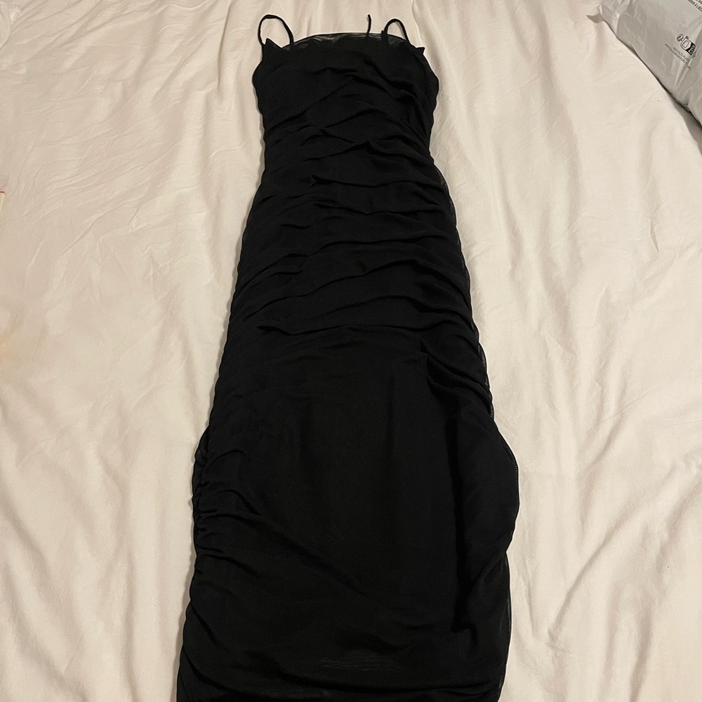 That’s So Fetch Black Midi Bodycon Dress